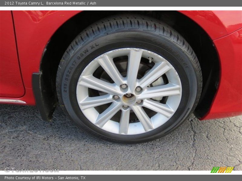 Barcelona Red Metallic / Ash 2012 Toyota Camry L