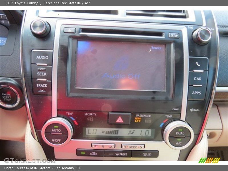 Barcelona Red Metallic / Ash 2012 Toyota Camry L