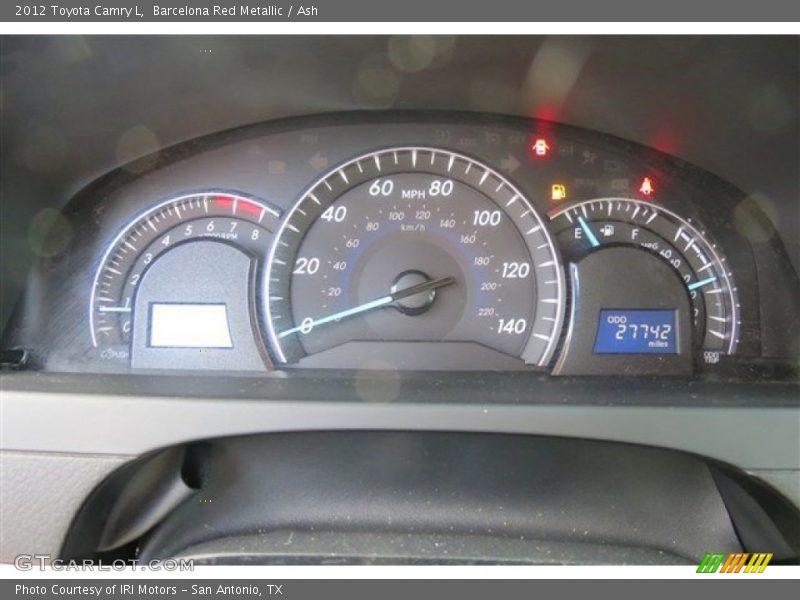 Barcelona Red Metallic / Ash 2012 Toyota Camry L
