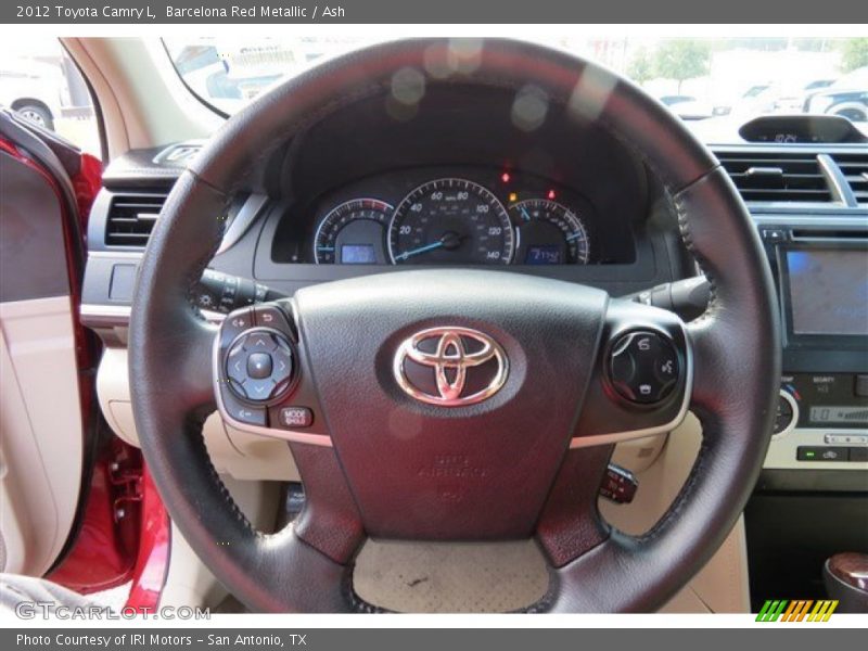 Barcelona Red Metallic / Ash 2012 Toyota Camry L