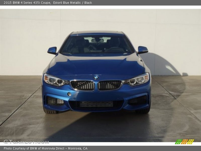 Estoril Blue Metallic / Black 2015 BMW 4 Series 435i Coupe