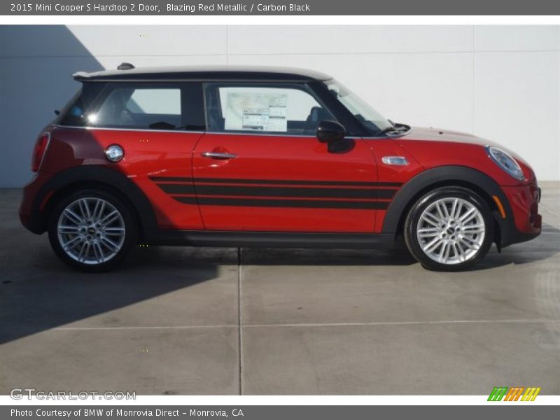 Blazing Red Metallic / Carbon Black 2015 Mini Cooper S Hardtop 2 Door
