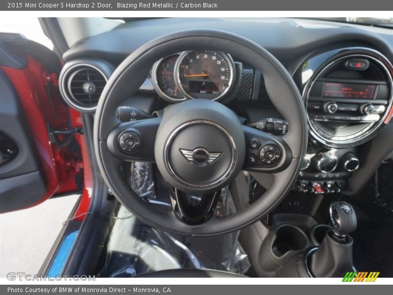 Blazing Red Metallic / Carbon Black 2015 Mini Cooper S Hardtop 2 Door