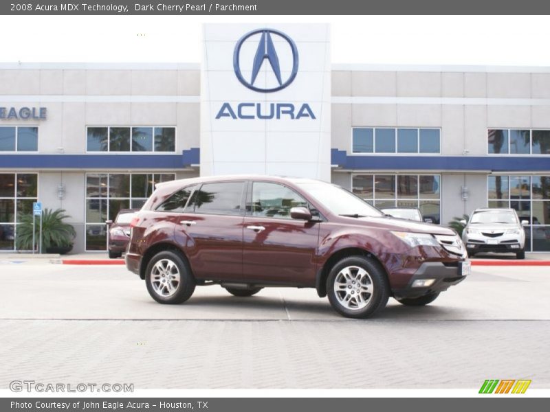 Dark Cherry Pearl / Parchment 2008 Acura MDX Technology