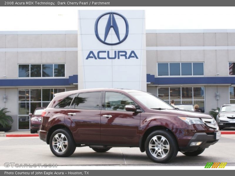 Dark Cherry Pearl / Parchment 2008 Acura MDX Technology
