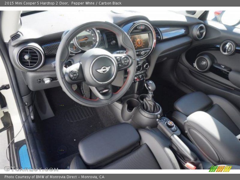 Pepper White / Carbon Black 2015 Mini Cooper S Hardtop 2 Door