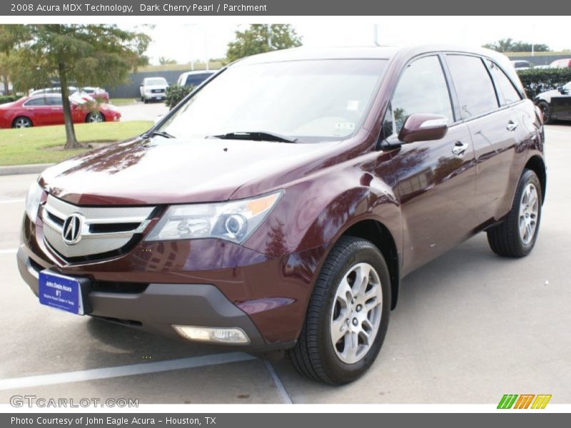 Dark Cherry Pearl / Parchment 2008 Acura MDX Technology