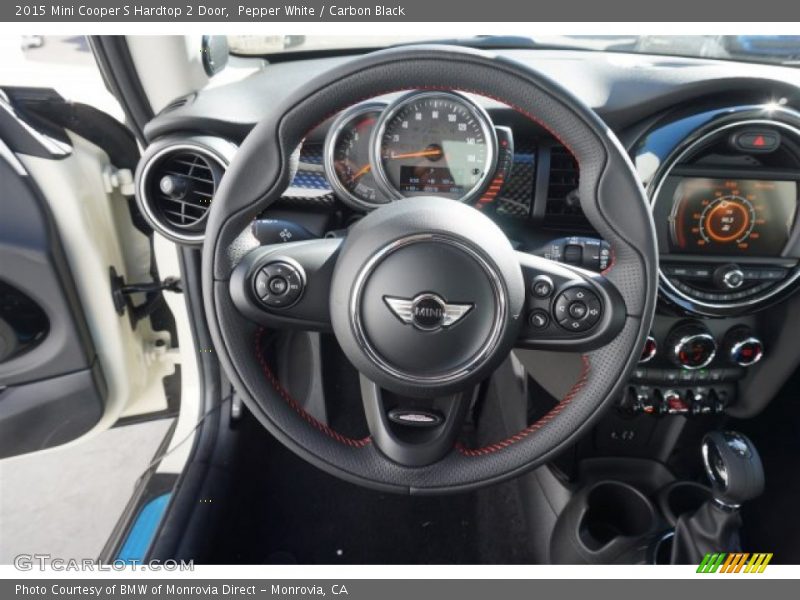 Pepper White / Carbon Black 2015 Mini Cooper S Hardtop 2 Door