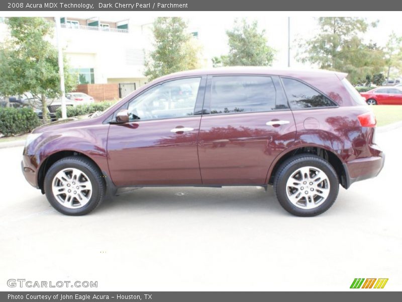 Dark Cherry Pearl / Parchment 2008 Acura MDX Technology