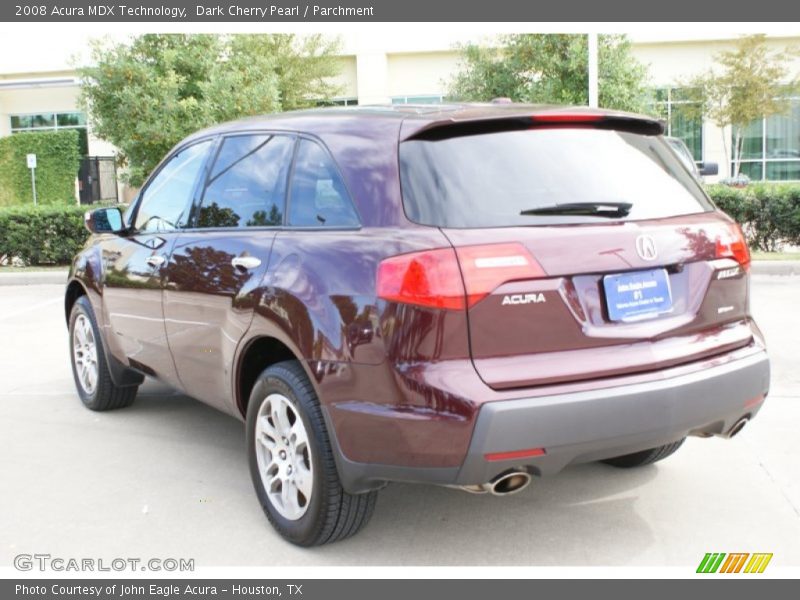 Dark Cherry Pearl / Parchment 2008 Acura MDX Technology