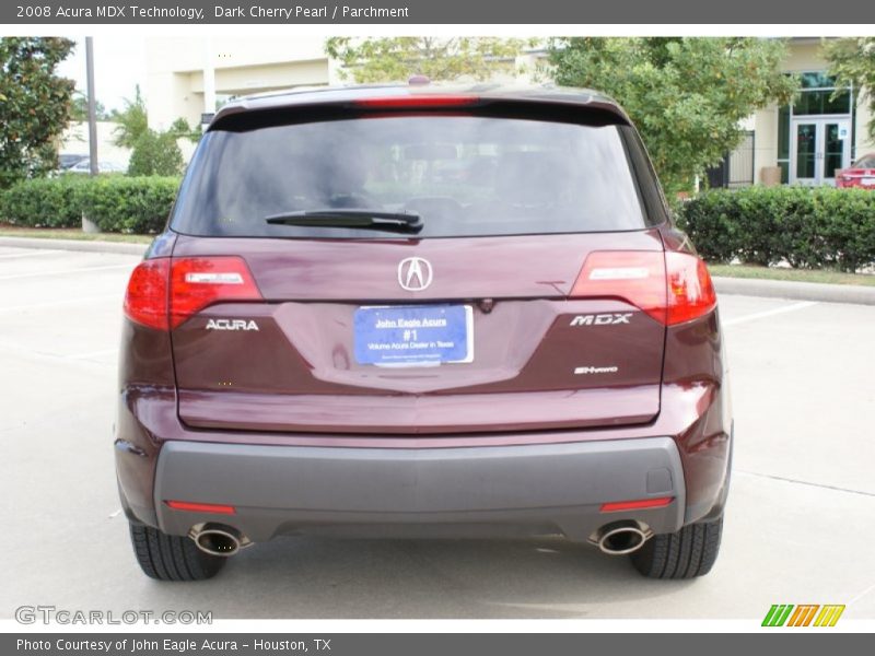 Dark Cherry Pearl / Parchment 2008 Acura MDX Technology