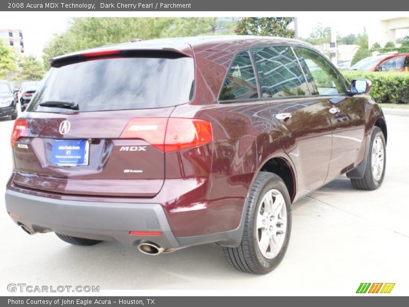 Dark Cherry Pearl / Parchment 2008 Acura MDX Technology