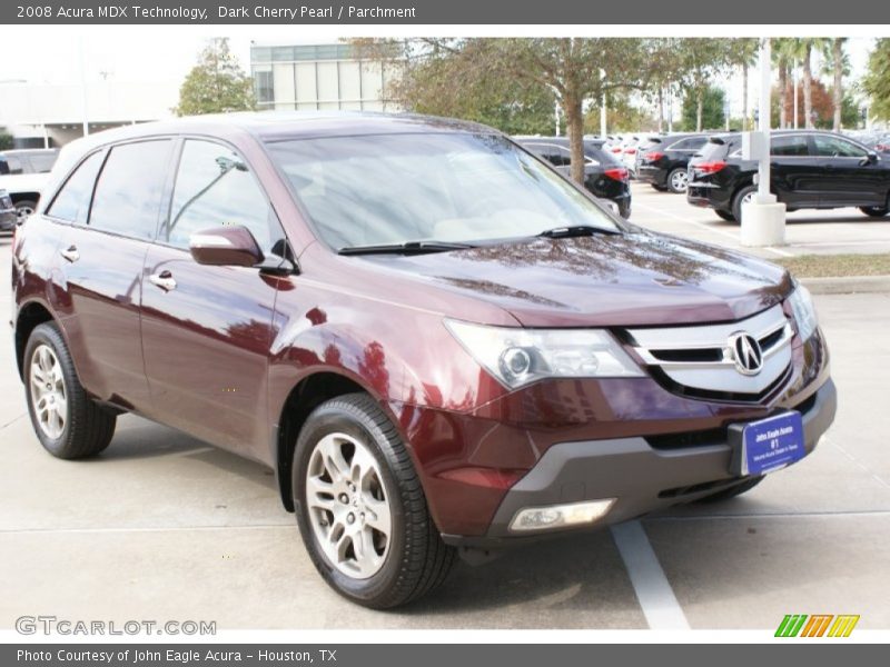 Dark Cherry Pearl / Parchment 2008 Acura MDX Technology