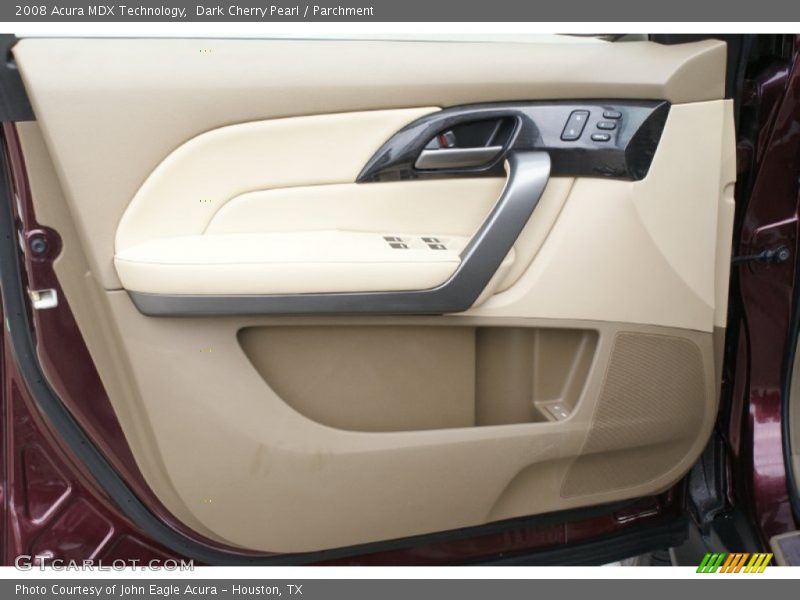 Dark Cherry Pearl / Parchment 2008 Acura MDX Technology