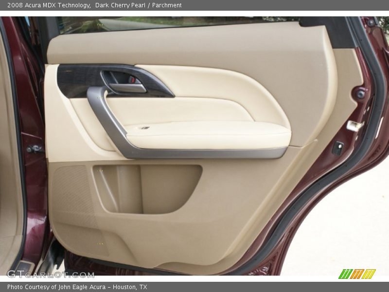 Dark Cherry Pearl / Parchment 2008 Acura MDX Technology