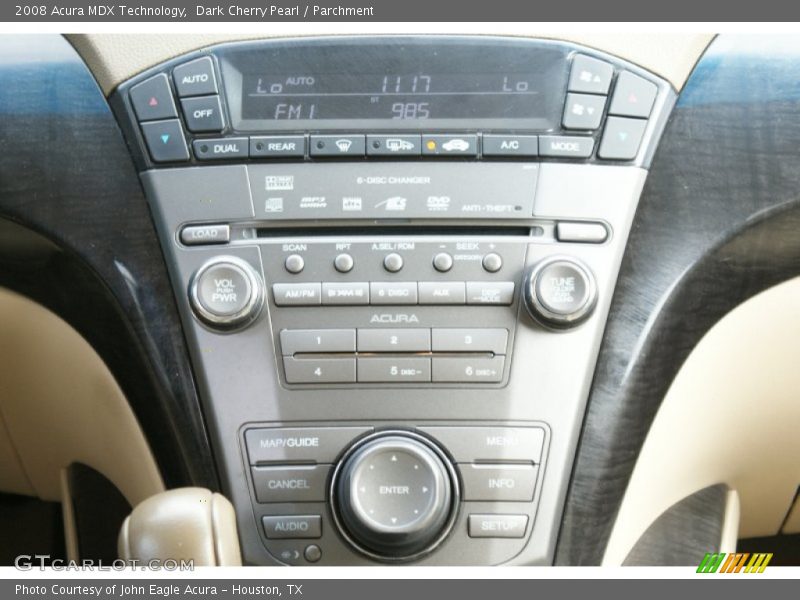 Dark Cherry Pearl / Parchment 2008 Acura MDX Technology