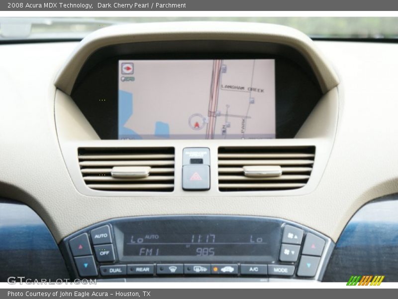 Dark Cherry Pearl / Parchment 2008 Acura MDX Technology