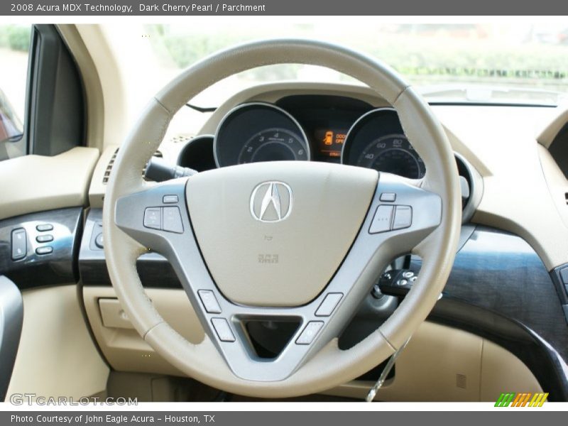 Dark Cherry Pearl / Parchment 2008 Acura MDX Technology