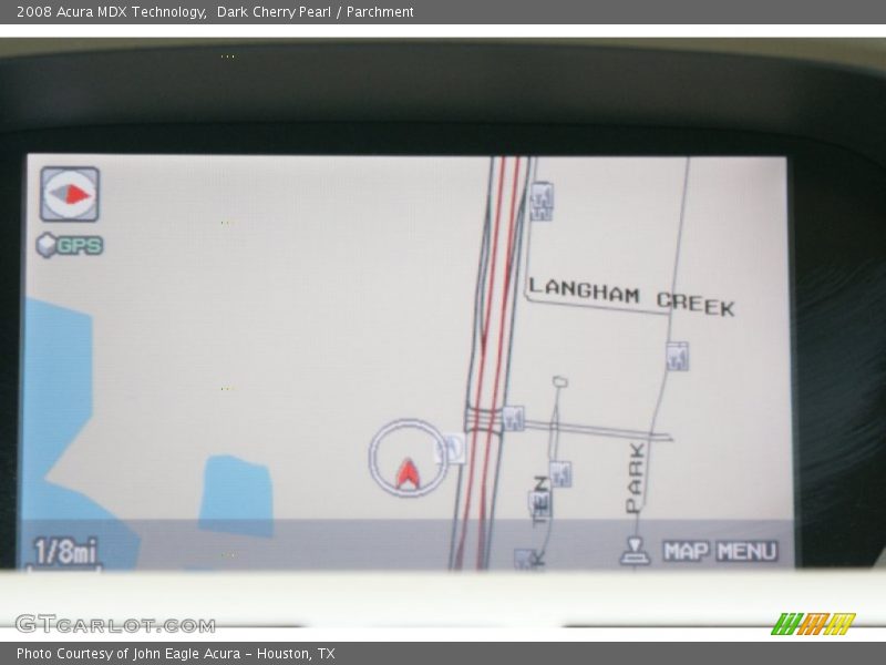 Dark Cherry Pearl / Parchment 2008 Acura MDX Technology