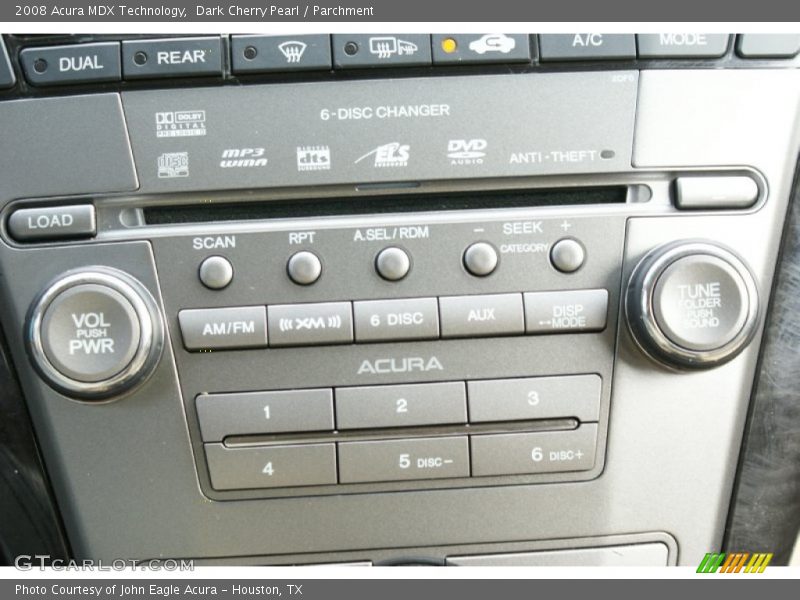 Dark Cherry Pearl / Parchment 2008 Acura MDX Technology