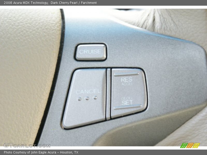 Dark Cherry Pearl / Parchment 2008 Acura MDX Technology