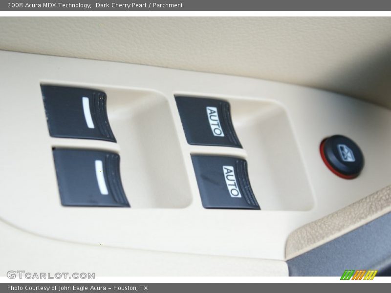 Dark Cherry Pearl / Parchment 2008 Acura MDX Technology