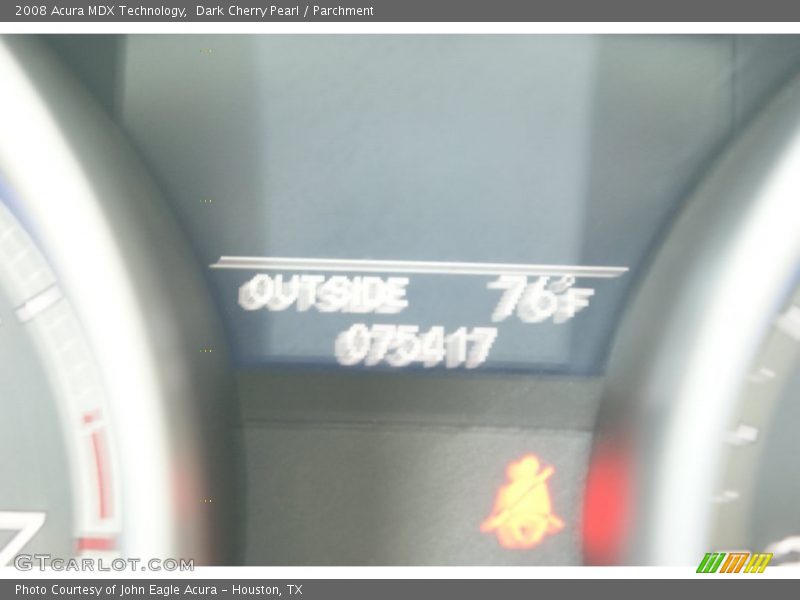 Dark Cherry Pearl / Parchment 2008 Acura MDX Technology