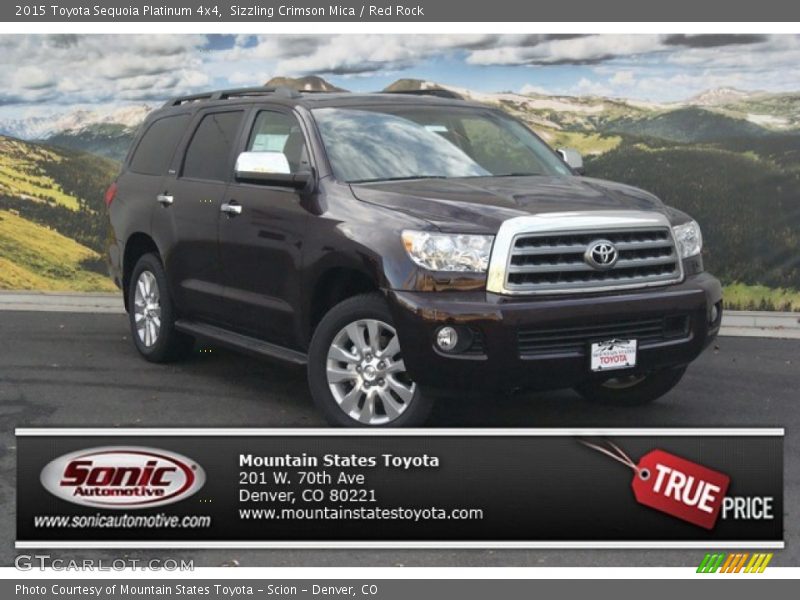 Sizzling Crimson Mica / Red Rock 2015 Toyota Sequoia Platinum 4x4