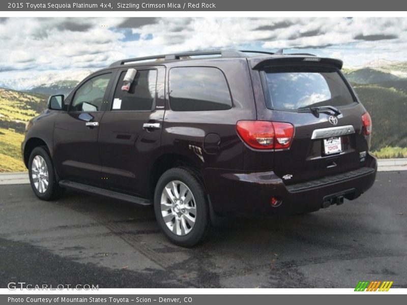 Sizzling Crimson Mica / Red Rock 2015 Toyota Sequoia Platinum 4x4