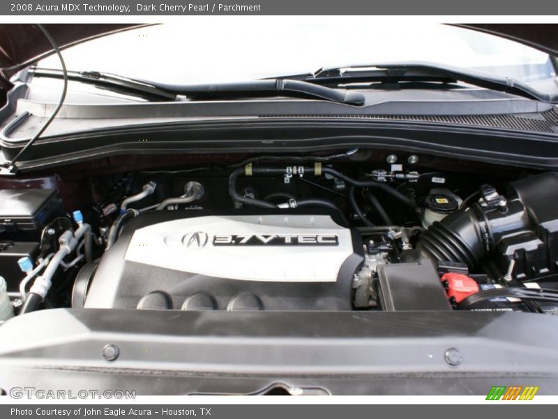 Dark Cherry Pearl / Parchment 2008 Acura MDX Technology