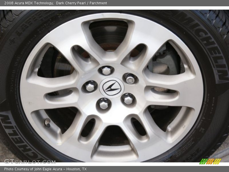 Dark Cherry Pearl / Parchment 2008 Acura MDX Technology