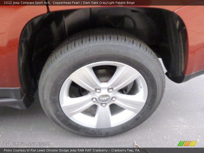 Copperhead Pearl / Dark Slate Gray/Light Pebble Beige 2012 Jeep Compass Sport 4x4