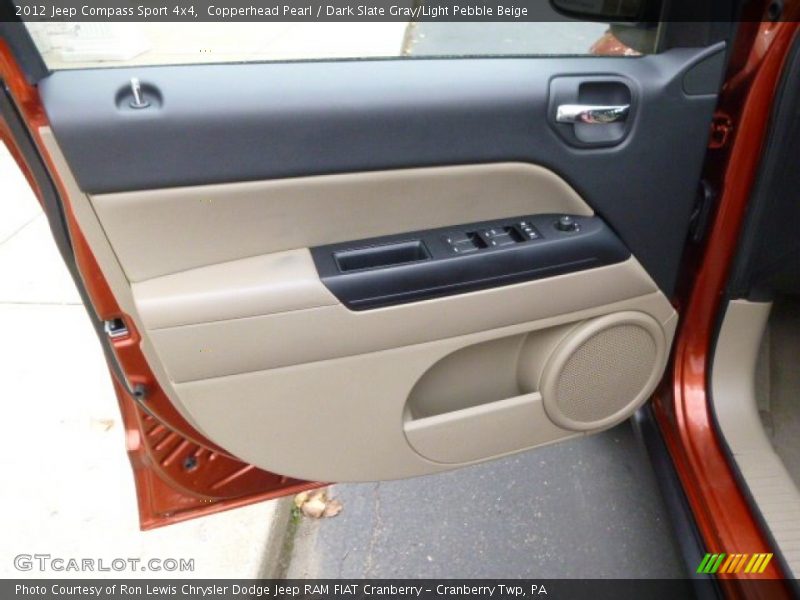 Copperhead Pearl / Dark Slate Gray/Light Pebble Beige 2012 Jeep Compass Sport 4x4