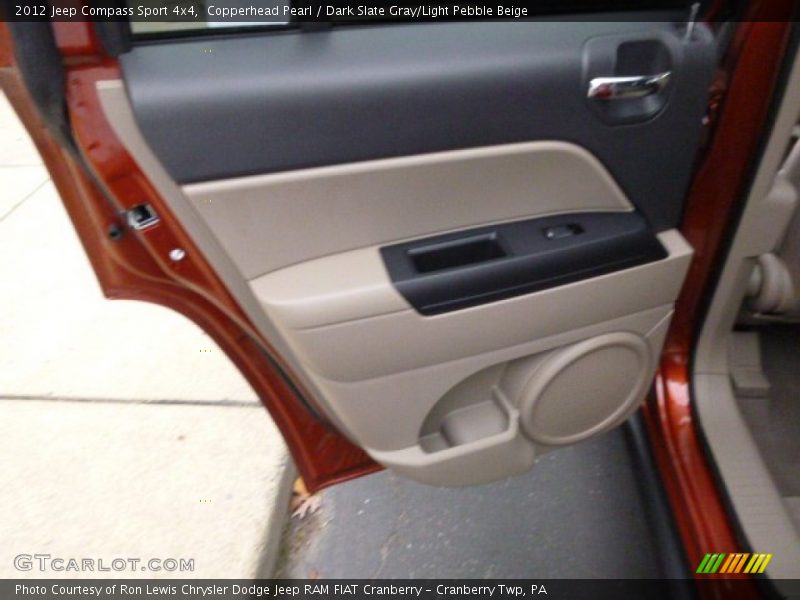 Copperhead Pearl / Dark Slate Gray/Light Pebble Beige 2012 Jeep Compass Sport 4x4