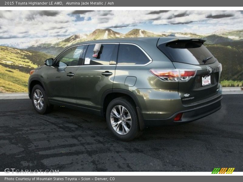 Alumina Jade Metallic / Ash 2015 Toyota Highlander LE AWD