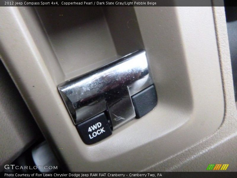 Copperhead Pearl / Dark Slate Gray/Light Pebble Beige 2012 Jeep Compass Sport 4x4