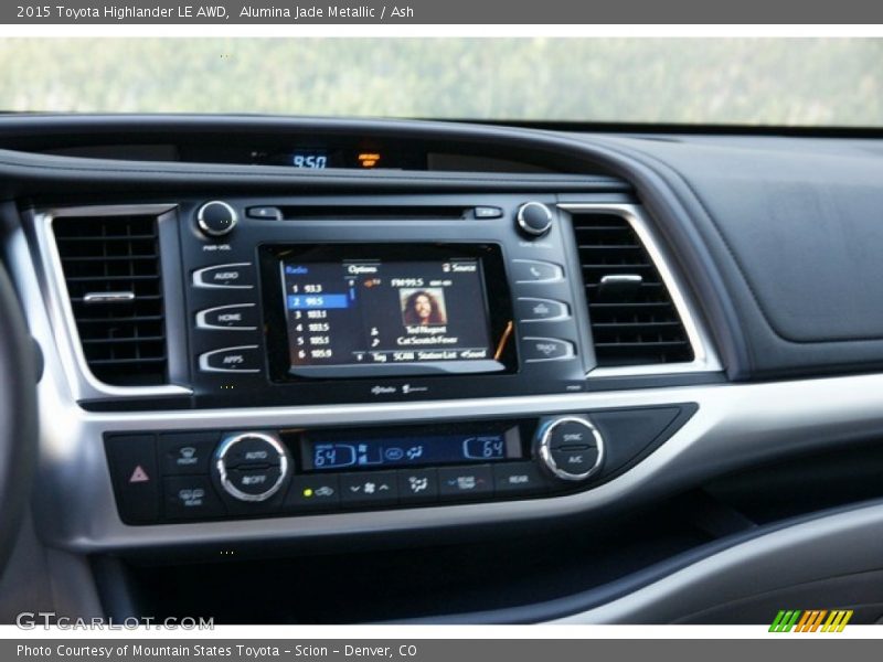Alumina Jade Metallic / Ash 2015 Toyota Highlander LE AWD