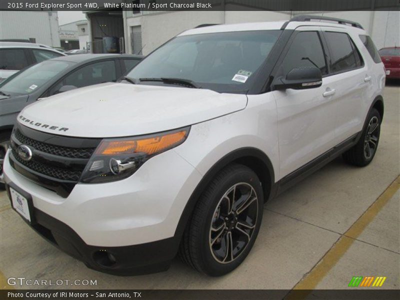 White Platinum / Sport Charcoal Black 2015 Ford Explorer Sport 4WD