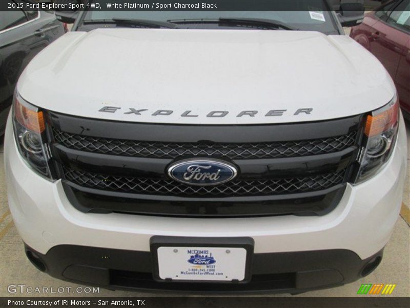 White Platinum / Sport Charcoal Black 2015 Ford Explorer Sport 4WD
