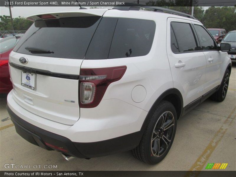 White Platinum / Sport Charcoal Black 2015 Ford Explorer Sport 4WD