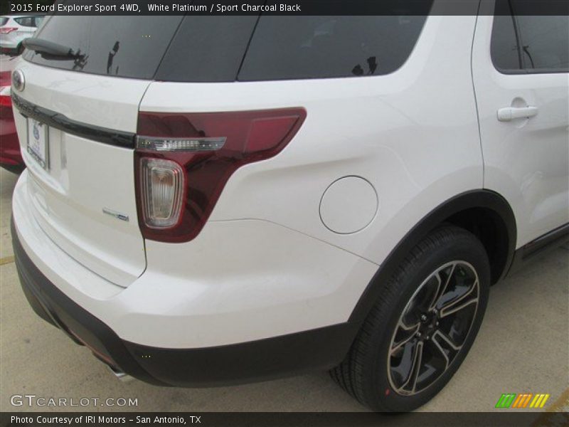 White Platinum / Sport Charcoal Black 2015 Ford Explorer Sport 4WD