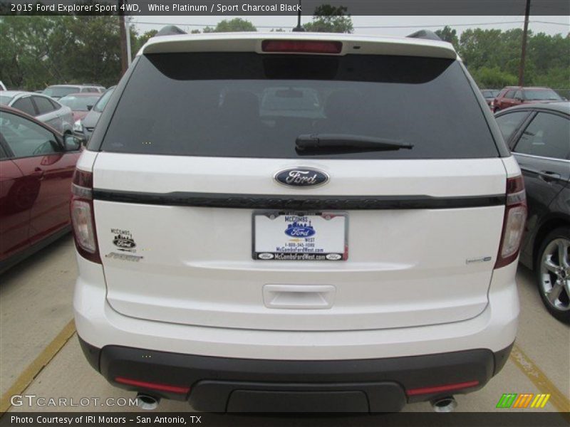White Platinum / Sport Charcoal Black 2015 Ford Explorer Sport 4WD