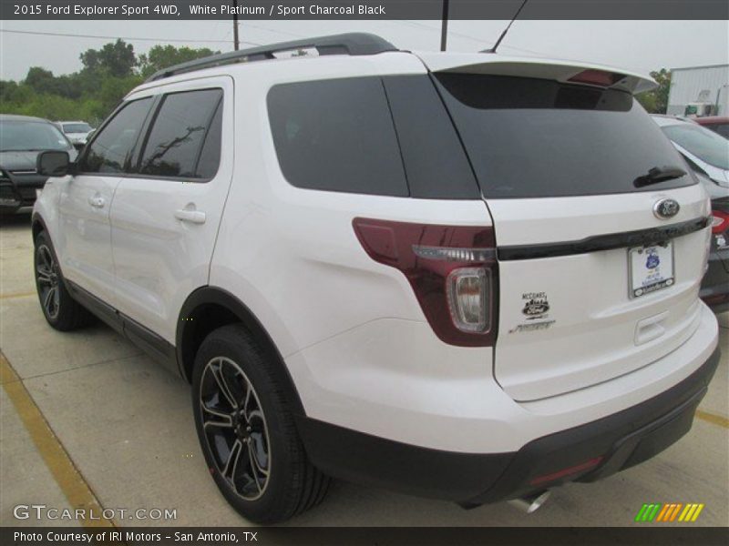 White Platinum / Sport Charcoal Black 2015 Ford Explorer Sport 4WD