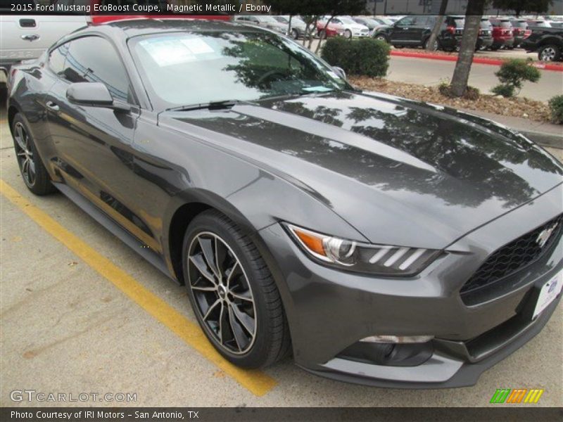 Magnetic Metallic / Ebony 2015 Ford Mustang EcoBoost Coupe