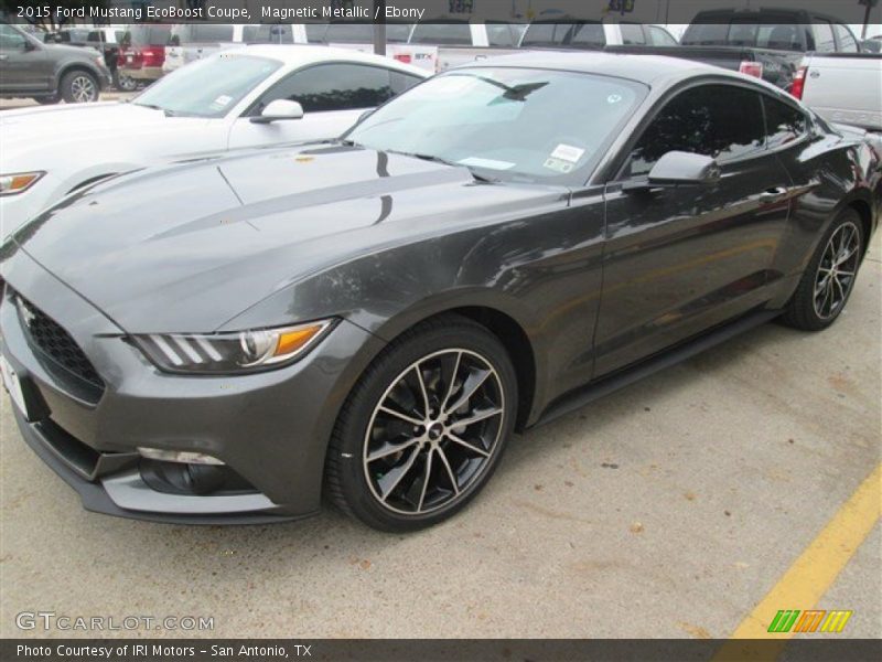 Magnetic Metallic / Ebony 2015 Ford Mustang EcoBoost Coupe
