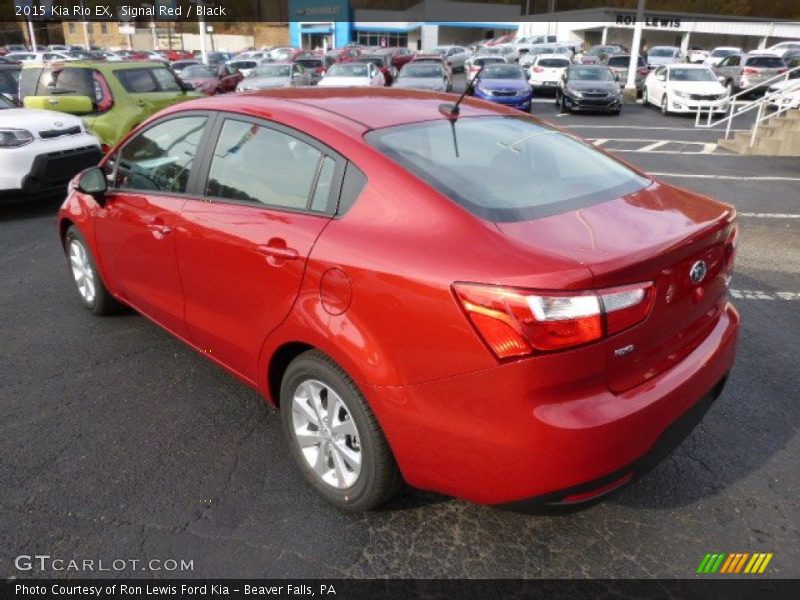 Signal Red / Black 2015 Kia Rio EX