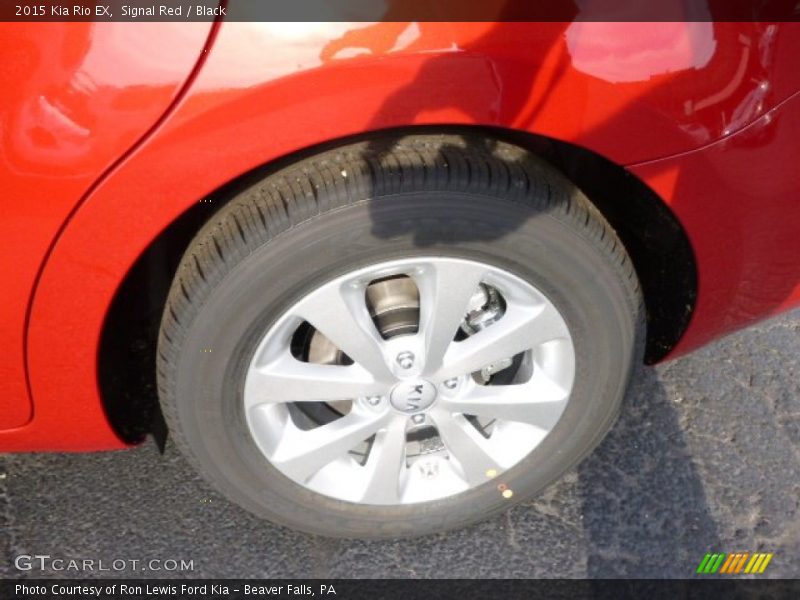 Signal Red / Black 2015 Kia Rio EX