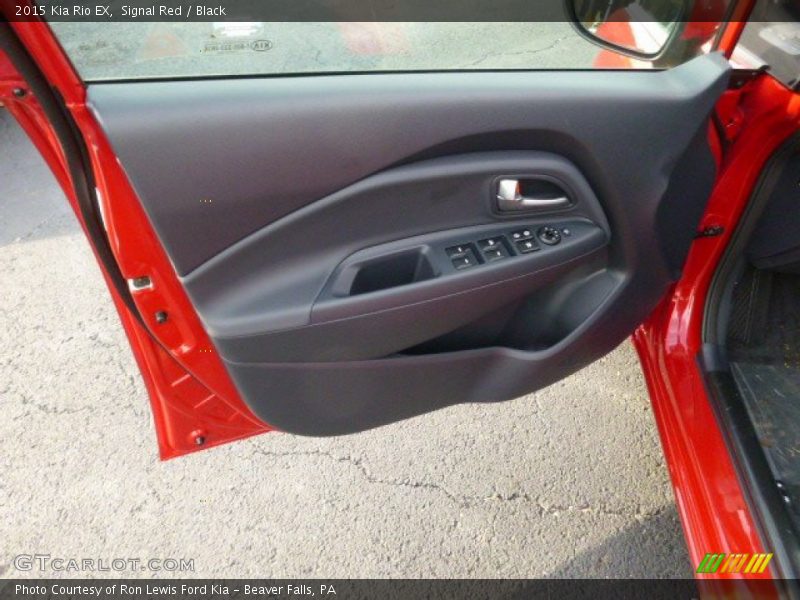 Signal Red / Black 2015 Kia Rio EX