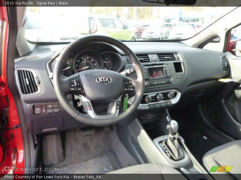 Signal Red / Black 2015 Kia Rio EX