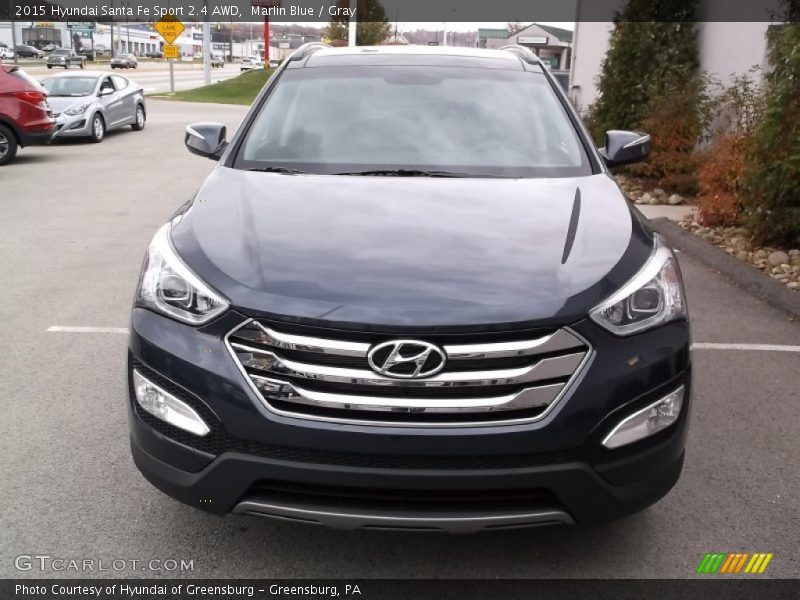 Marlin Blue / Gray 2015 Hyundai Santa Fe Sport 2.4 AWD
